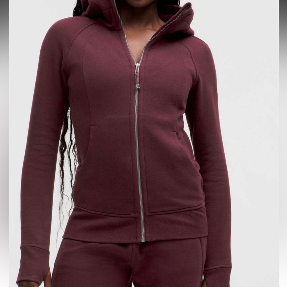 BNWT Lululemon Full Zip Scuba Hoodie * Garnet size 4